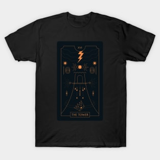 The Tower Tarot Card T-Shirt